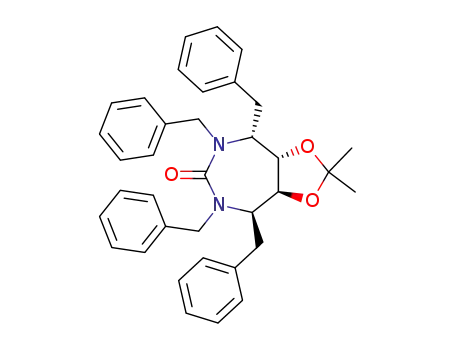 (4R,5S,6S,7R)-hexahydro-5,6-isopropylidenedioxy-4,7-bis(phenylmethyl)-2H-diazapin-2-one