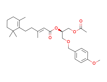(E)-3-Methyl-5-(2,6,6-trimethyl-cyclohex-1-enyl)-pent-2-enoic acid (R)-1-acetoxymethyl-2-(4-methoxy-benzyloxy)-ethyl ester
