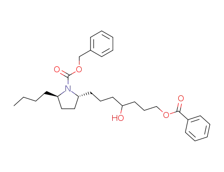 (2R,5R)-1-[(Benzyloxy)carbonyl]-5-butyl-2-(4-hydroxy-7-benzoyloxyheptyl)pyrrolidine
