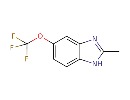 Molecular Structure of 114164-97-5 (2-METHYL-5-TRIFLUOROMETHOXYBENZIMIDAZOLE)