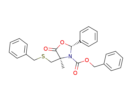 (2R,4R)-4-Benzylsulfanylmethyl-4-methyl-5-oxo-2-phenyl-oxazolidine-3-carboxylic acid benzyl ester