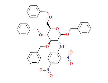 benzyl 3,4,6-tri-O-benzyl-2-deoxy-2-(2,4-dinitroanilino)-β-D-glucopyranoside