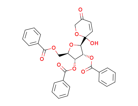 6-hydroxy-6-(2,3,5-tri-O-benzoyl-β-D-ribofuranosyl)pyran-3<2H,6H>-one