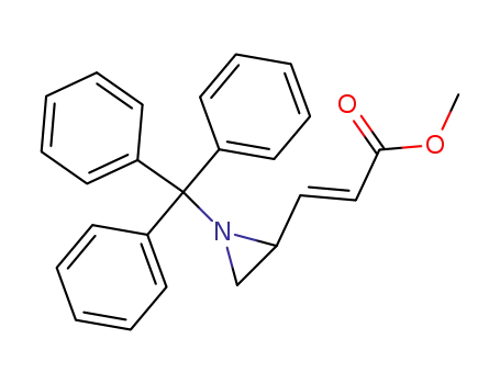 2-Propenoic acid, 3-[1-(triphenylmethyl)-2-aziridinyl]-, methyl ester, (E)-