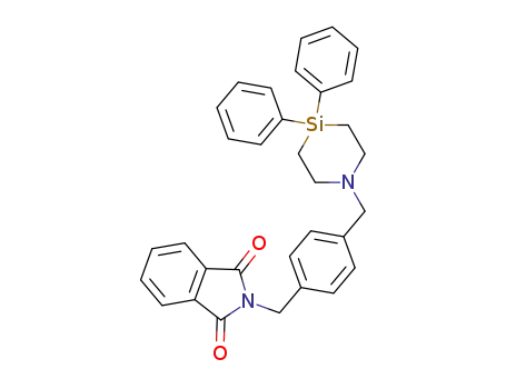 2-[4-(4,4-diphenyl-[1,4]azasilinan-1-ylmethyl)-benzyl]-isoindole-1,3-dione