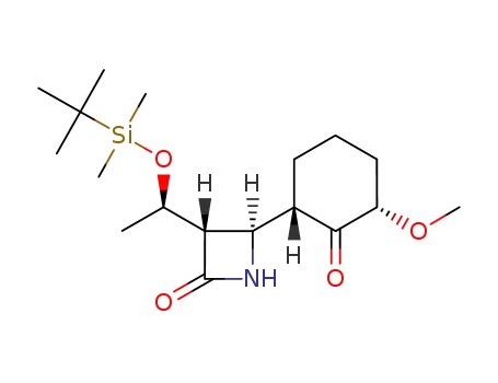 (3S,4R)-3-[(R)-1-(tert-Butyl-dimethyl-silanyloxy)-ethyl]-4-((1S,3S)-3-methoxy-2-oxo-cyclohexyl)-azetidin-2-one