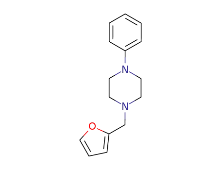 Molecular Structure of 100957-44-6 (1-(furan-2-ylmethyl)-4-phenylpiperazine)
