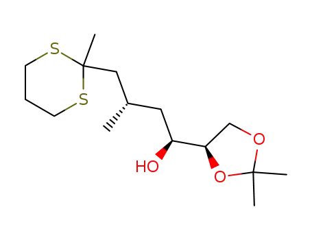 (1S,3S)-1-((R)-2,2-Dimethyl-[1,3]dioxolan-4-yl)-3-methyl-4-(2-methyl-[1,3]dithian-2-yl)-butan-1-ol