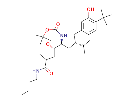 {(1S,2S)-4-Butylcarbamoyl-1-[(S)-2-(4-tert-butyl-3-hydroxy-benzyl)-3-methyl-butyl]-2-hydroxy-pentyl}-carbamic acid tert-butyl ester