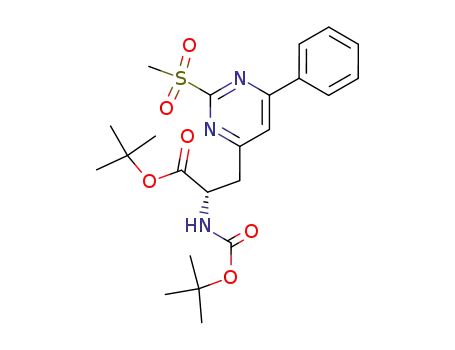 (S)-α-tert-butoxycarbonylamino-β-(2-methylsulfonyl-6-phenylpyrimidin-4-yl)propanoic acid α-tert-butyl ester
