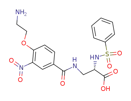(S)-3-[4-(2-Amino-ethoxy)-3-nitro-benzoylamino]-2-benzenesulfonylamino-propionic acid