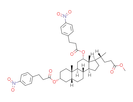methyl 3α,12α-bis-<3-(4-nitrophenyl)propanoyloxy>-5β-cholan-24-oate