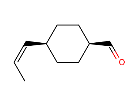 Cyclohexanecarboxaldehyde, 4-(1E)-1-propenyl-, trans- (9CI)