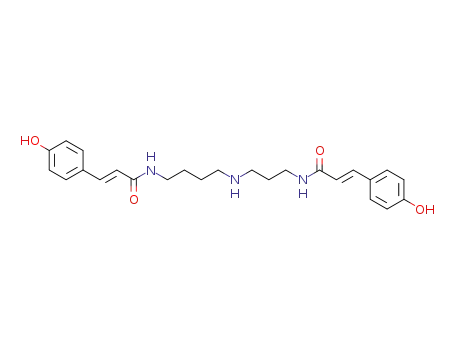 Molecular Structure of 114916-05-1 (N1,N10-Bis(p-coumaroyl)spermidine)