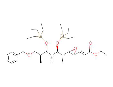 (E)-3-[(2S,3S)-3-((1S,2S,3R,4S,5S)-6-Benzyloxy-1,3,5-trimethyl-2,4-bis-triethylsilanyloxy-hexyl)-oxiranyl]-acrylic acid ethyl ester
