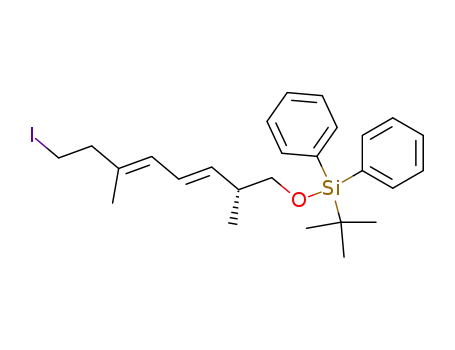 tert-Butyl-((3E,5E)-(R)-8-iodo-2,6-dimethyl-octa-3,5-dienyloxy)-diphenyl-silane