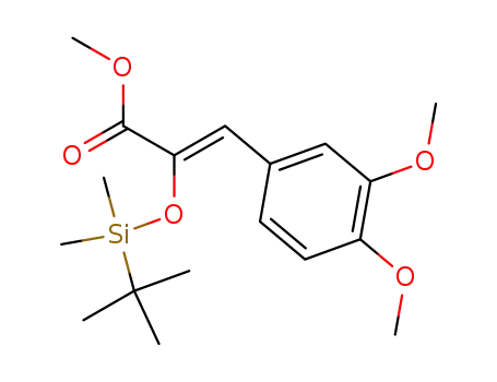 Z-2-<3,4-dimethoxyphenyl>-1-tert-butyldimethylsilyloxy methyl propenoate