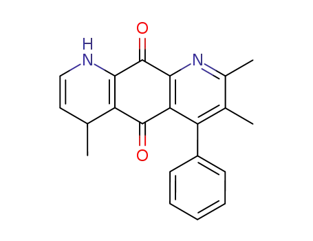 4,7,8-trimethyl-6-phenyl-1,4-dihydro-pyrido[3,2-<i>g</i>]quinoline-5,10-dione