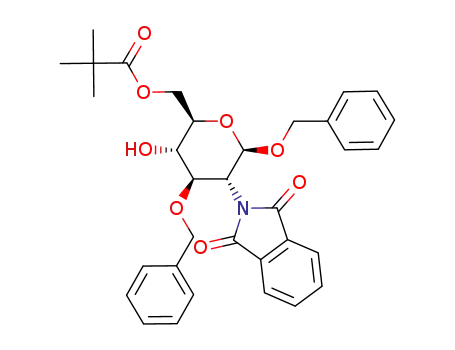 benzyl 3-O-benzyl-2-deoxy-2-phthalimido-6-O-pivaloyl-β-D-glucopyranoside