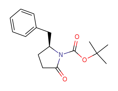 1-Pyrrolidinecarboxylic acid, 2-oxo-5-(phenylmethyl)-, 1,1-dimethylethyl
ester, (5S)-