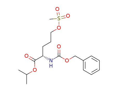 N-benzoxycarbonyl-5-(methylsulfonyloxy)-L-norvaline, iso-propyl ester