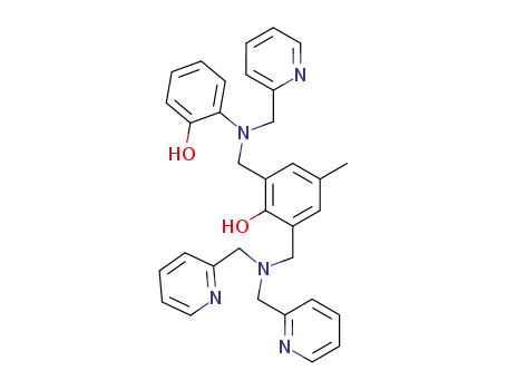 2-(N,N-bis(2-methylpyridyl)aminomethyl)-6-(N-(2-hydroxyphenyl)-N-(2-pyridylmethyl)aminomethyl)-4-methylphenol