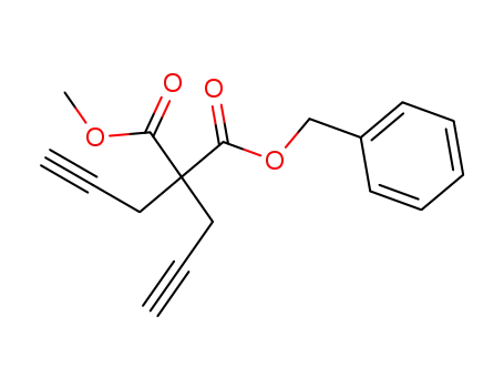 Molecular Structure of 162107-25-7 (methyl benzyl 2,2-diprop-2-ynylmalonate)