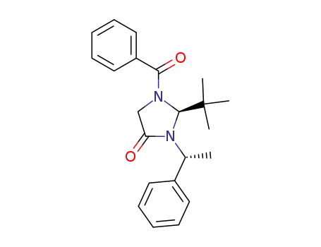 (2S,1'R)-1-benzoyl-2-tert-butyl-3-(α-methylbenzyl)-1,3-imidazolidin-4-one