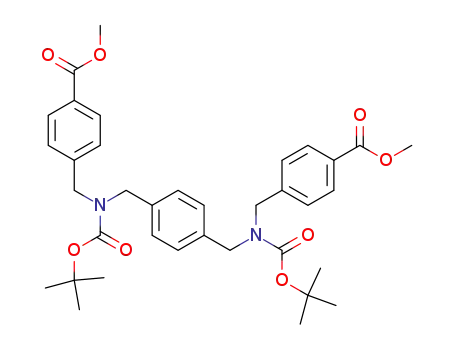 N,N'-bis(tert-butoxycarbonyl)-N,N'-bis(4-carbomethoxybenzyl)-p-xylenediamine
