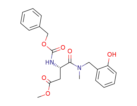 3-benzyloxycarbonylamino-<i>N</i>-(2-hydroxy-benzyl)-<i>N</i>-methyl-succinamic acid methyl ester