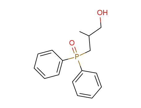 Molecular Structure of 147701-14-2 (1-Propanol, 3-(diphenylphosphinyl)-2-methyl-)