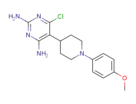 2,4-Pyrimidinediamine, 6-chloro-5-[1-(4-methoxyphenyl)-4-piperidinyl]-