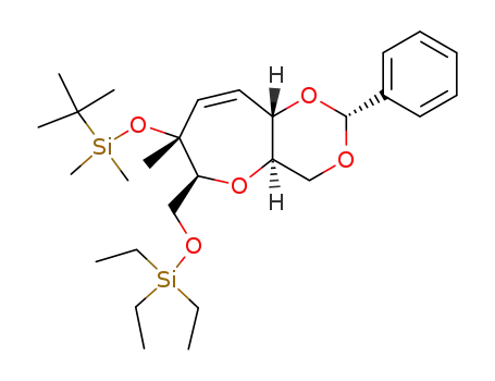 (2R,4aR,6S,7R,9aS)-7-(tert-Butyl-dimethyl-silanyloxy)-7-methyl-2-phenyl-6-triethylsilanyloxymethyl-4a,6,7,9a-tetrahydro-4H-1,3,5-trioxa-benzocycloheptene