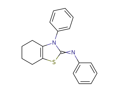 Molecular Structure of 65913-06-6 (N-(3-PHENYL-4,5,6,7-TETRAHYDROBENZO[D]THIAZOL-2(3H)-YLIDENE)ANILINE)