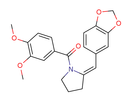 {2-[1-Benzo[1,3]dioxol-5-yl-meth-(Z)-ylidene]-pyrrolidin-1-yl}-(3,4-dimethoxy-phenyl)-methanone