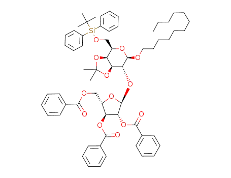 dodecyl 2,3,5-tri-O-benzoyl-α-L-arabinofuranosyl-(1->2)-6-O-tert-butyldiphenylsilyl-3,4-O-isopropylidene-β-D-galactopyranoside