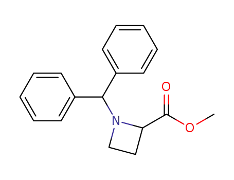 Molecular Structure of 33667-52-6 (methyl 1-benzhydrylazetidine-2-carboxylate)
