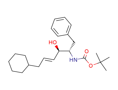 (4R,5S)-5-[N-(tert-butyloxycarbonyl)amino]-1-cyclohexyl-4-hydroxy-6-phenyl-2-hexene