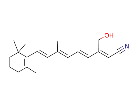 2,4,6,8-Nonatetraenenitrile,
3-(hydroxymethyl)-7-methyl-9-(2,6,6-trimethyl-1-cyclohexen-1-yl)-,
(2Z,4E,6E,8E)-