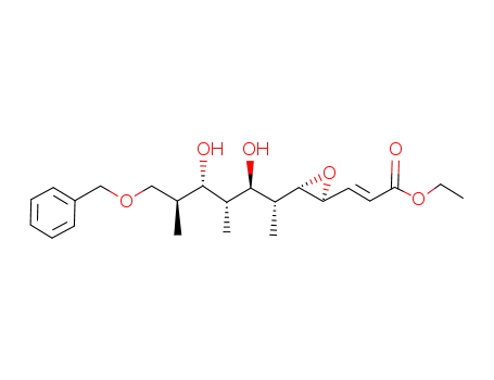 (E)-3-[(2S,3S)-3-((1R,2R,3R,4S,5S)-6-Benzyloxy-2,4-dihydroxy-1,3,5-trimethyl-hexyl)-oxiranyl]-acrylic acid ethyl ester