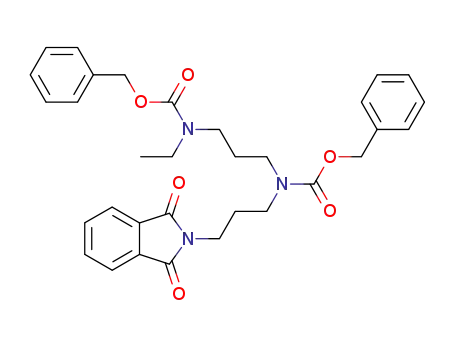 [3-(Benzyloxycarbonyl-ethyl-amino)-propyl]-[3-(1,3-dioxo-1,3-dihydro-isoindol-2-yl)-propyl]-carbamic acid benzyl ester