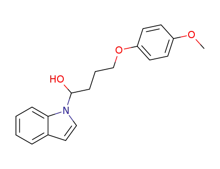 1-Indol-1-yl-4-(4-methoxy-phenoxy)-butan-1-ol