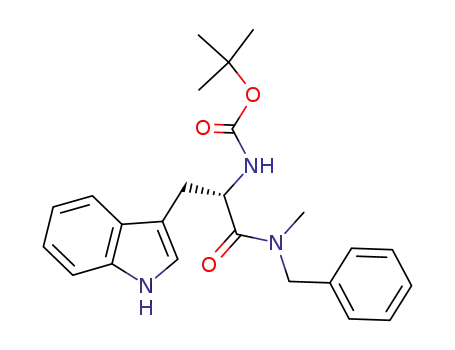Carbamic acid,
[(1S)-1-(1H-indol-3-ylmethyl)-2-[methyl(phenylmethyl)amino]-2-oxoethyl]
-, 1,1-dimethylethyl ester