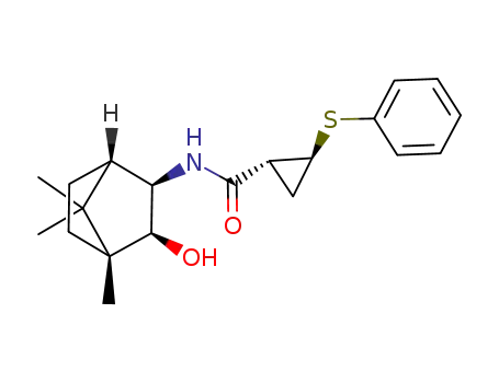 (1R,2S)-N-<(1R,2S,3R,4S)-2-hydroxy-1,7,7-trimethylbicyclohept-3-yl>-2-(phenylthio)cyclopropanecarboxamide