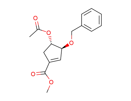 (3S,4S)-4-Acetoxy-3-benzyloxy-cyclopent-1-enecarboxylic acid methyl ester