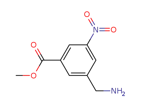 Molecular Structure of 209604-82-0 (Benzoic acid, 3-(aminomethyl)-5-nitro-, methyl ester (9CI))