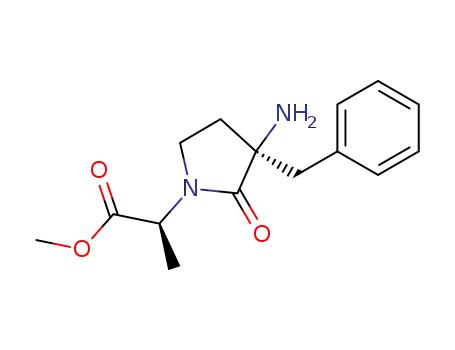 (2S,3S)-2-(3-amino-3-benzyl-2-oxo-pyrrolidin-1-yl)-propionic acid methyl ester