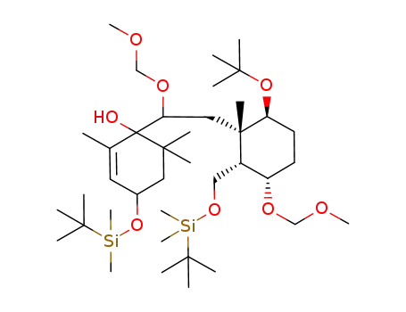 1-{2-[(1S,2S,3S,6S)-6-tert-Butoxy-2-(tert-butyl-dimethyl-silanyloxymethyl)-3-methoxymethoxy-1-methyl-cyclohexyl]-1-methoxymethoxy-ethyl}-4-(tert-butyl-dimethyl-silanyloxy)-2,6,6-trimethyl-cyclohex-2-enol