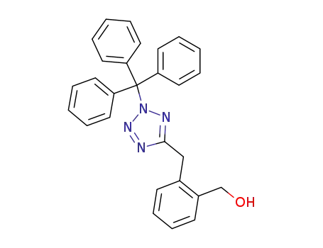 Molecular Structure of 188255-01-8 ([2-(2-Trityl-2H-tetrazol-5-ylmethyl)-phenyl]-methanol)