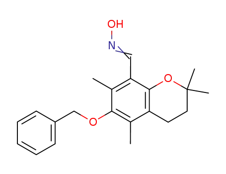 6-benzyloxy-2,2,5,7-tetramethylchroman-8-carbaldehyde oxime